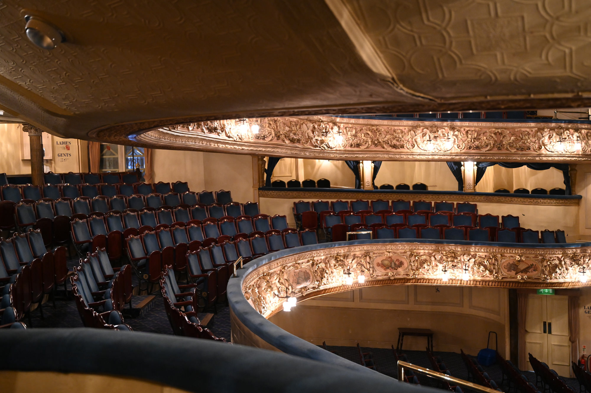 Seating at Blackpool Grand Theatre